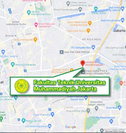 Peta dan Lokasi (Google Map) S2 FT UMJ Nomor